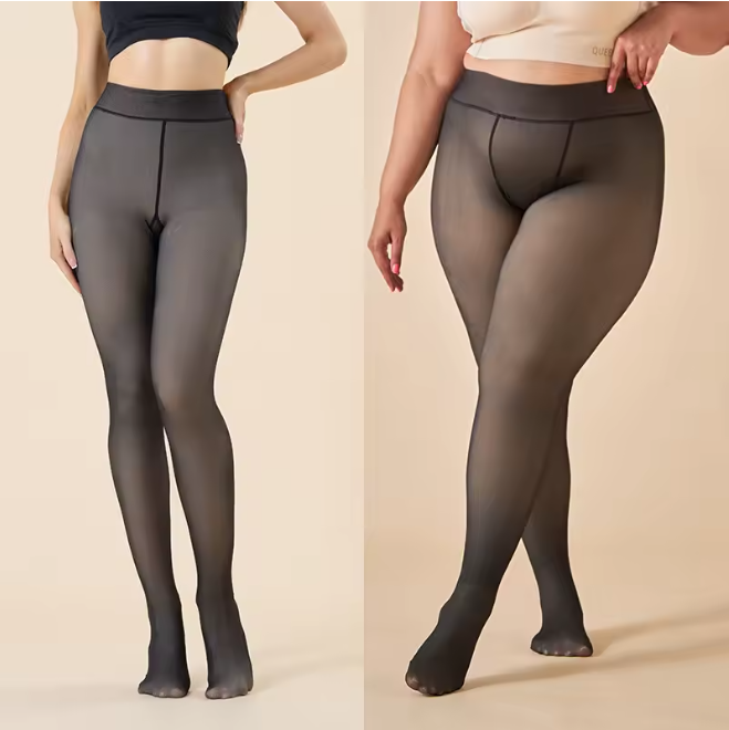 Sheer Tights Leggings Women's Fleece-lined Thickened